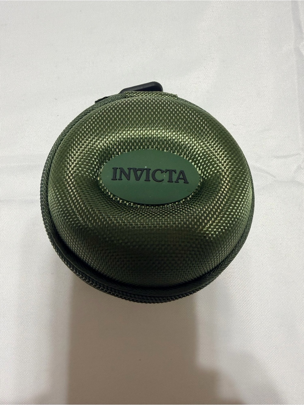 Invicta Olive Green Round Travel Case